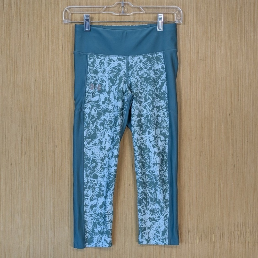 Under Armour HeatGear Compression Leggings Kids Girls Small Activewear